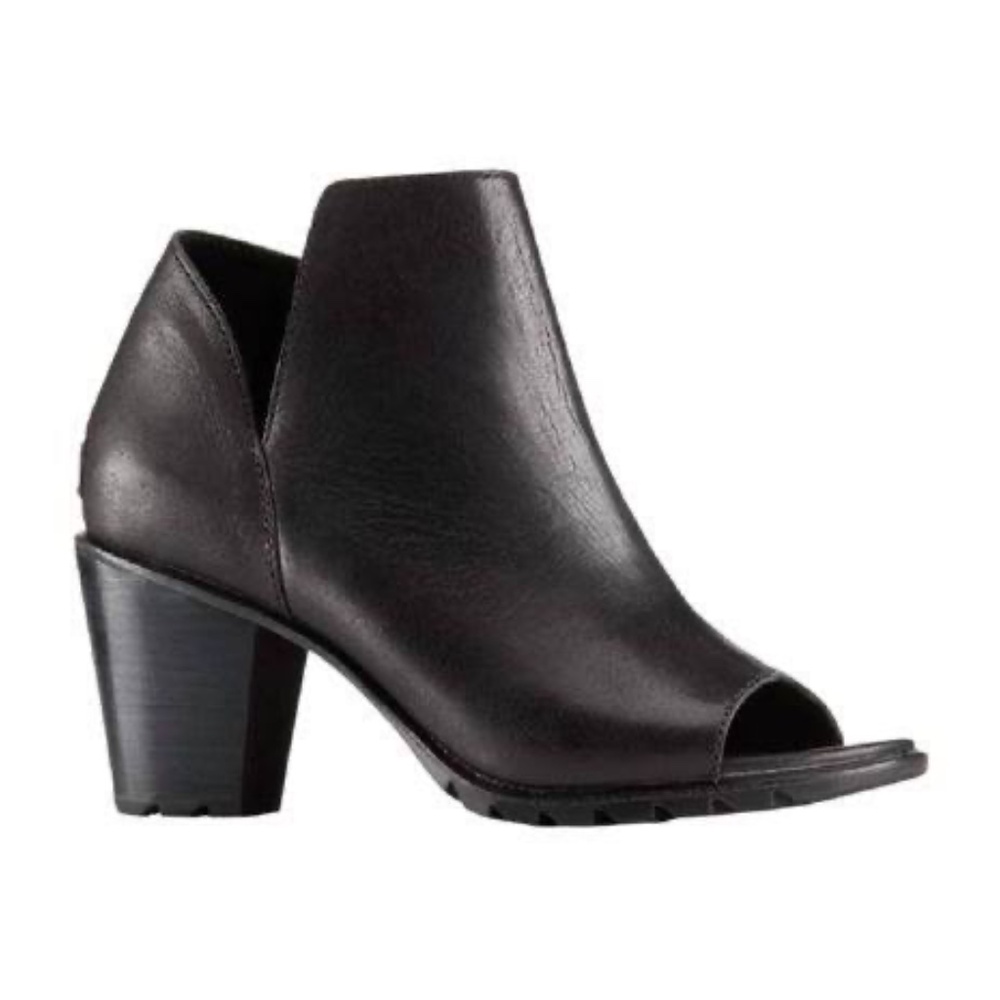 Sorel Women’s Nadia Ankle Bootie Peep Toe Boot - Black (Size 9)
